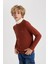 Erkek Çocuk Regular Fit Bisiklet Yaka Kazak W4651A622AU 3