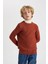 Erkek Çocuk Regular Fit Bisiklet Yaka Kazak W4651A622AU 4