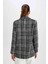 Oversize Fit Kazayağı Desenli Dokulu Tuvit Blazer Ceket V4333AZ22WN 4