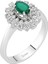 Pırlanta ve Oval Zümrüt Taşlı Anturaj Yüzük 0404R0191 1