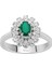 Pırlanta ve Oval Zümrüt Taşlı Anturaj Yüzük 0404R0191 2