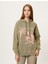 Kapşonlu Baskılı Sweatshirt Şardonlu Uzun Kollu Soluk Efektli 3