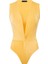 Çıtçıtlı Kolsuz Ikonik Body - Sarı 4