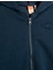 Basic Kapşonlu Sweatshirt Dinozor Aplike Detaylı Fermuarlı Şardonlu 3