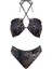 Bağlamalı Straplez Bikini Leopar 3