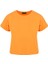 Bisiklet Yaka Basic T-Shirt - Turuncu 1