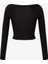 Cut Out Detaylı Uzun Kollu Body - Siyah 3
