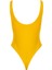 Yüzücü Atlet Kesim Alttan Çıtçıtlı Body - Sarı 2