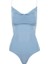 Ip Askılı Degaje Yaka Bodysuit - Mavi 3