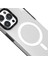iPhone 15 Pro Uyumlu Kılıf Magsafe Şarj Özellikli Youngkit Crystal Color Serisi Kapak Beyaz 4