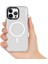 iPhone 15 Pro Uyumlu Kılıf Magsafe Şarj Özellikli Youngkit Crystal Color Serisi Kapak Beyaz 5