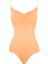 Ip Askılı Degaje Yaka Bodysuit - Turuncu 1