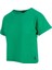 Bisiklet Yaka Basic T-Shirt - Yeşil 2