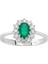 Pırlanta ve Oval Zümrüt Taşlı Anturaj Yüzük 0404R0192 2