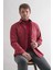 Slim Fit Pamuklu Bitik Kareli Kışlık Kalın Kumaş Erkek Gömlek 1