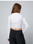 Crop Gömlek Fermuar Detaylı Büzgülü Slim Fit 4