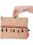 Vintage Pon Pon Püsküllü Jüt Clutch Bez Çanta 1