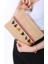 Vintage Pon Pon Püsküllü Jüt Clutch Bez Çanta 5