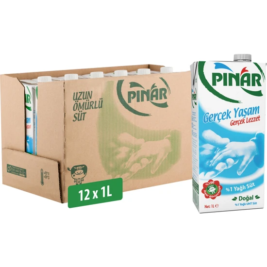 Pınar %1 Yağlı Süt 1 Lt x 12 Adet