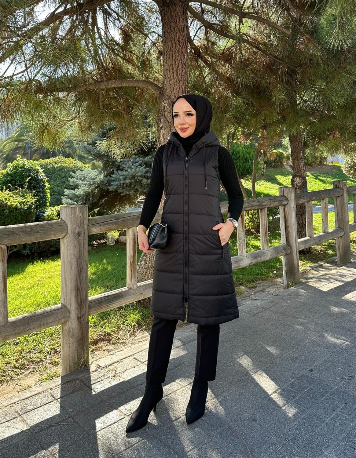 Doque Kadın Kapitone Elyaf Dolgulu Şişme Kışlık Yelek 50001 görsel 3