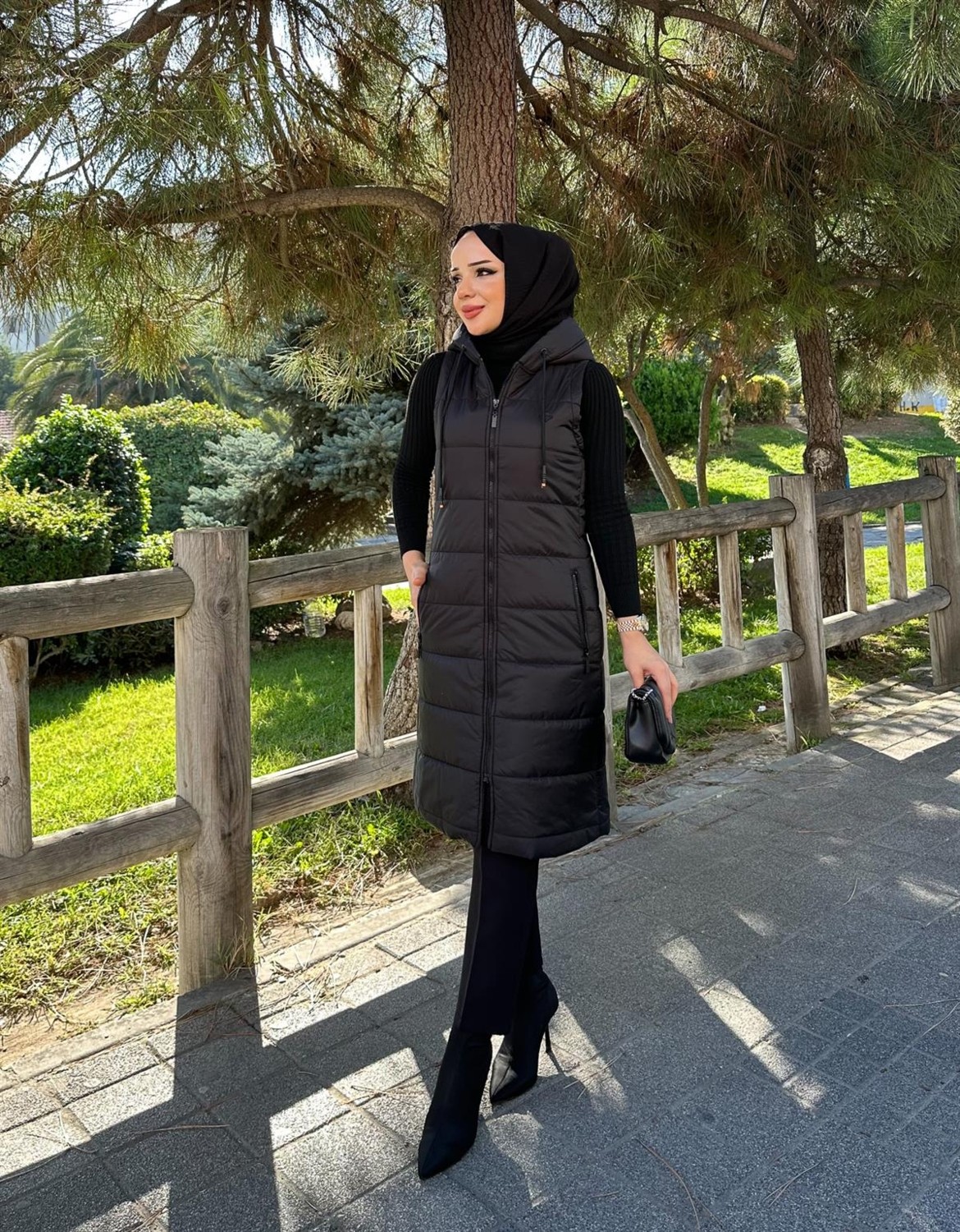 Doque Kadın Kapitone Elyaf Dolgulu Şişme Kışlık Yelek 50001 görsel 4