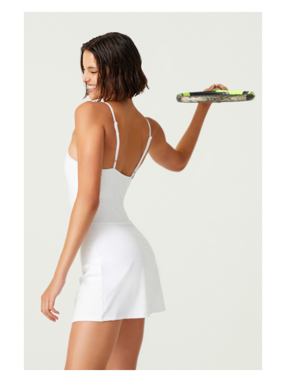 Los Ojos x Melodi Beyaz Tenis Elbisesi Spor Elbise Tennis Dress - Görsel 5