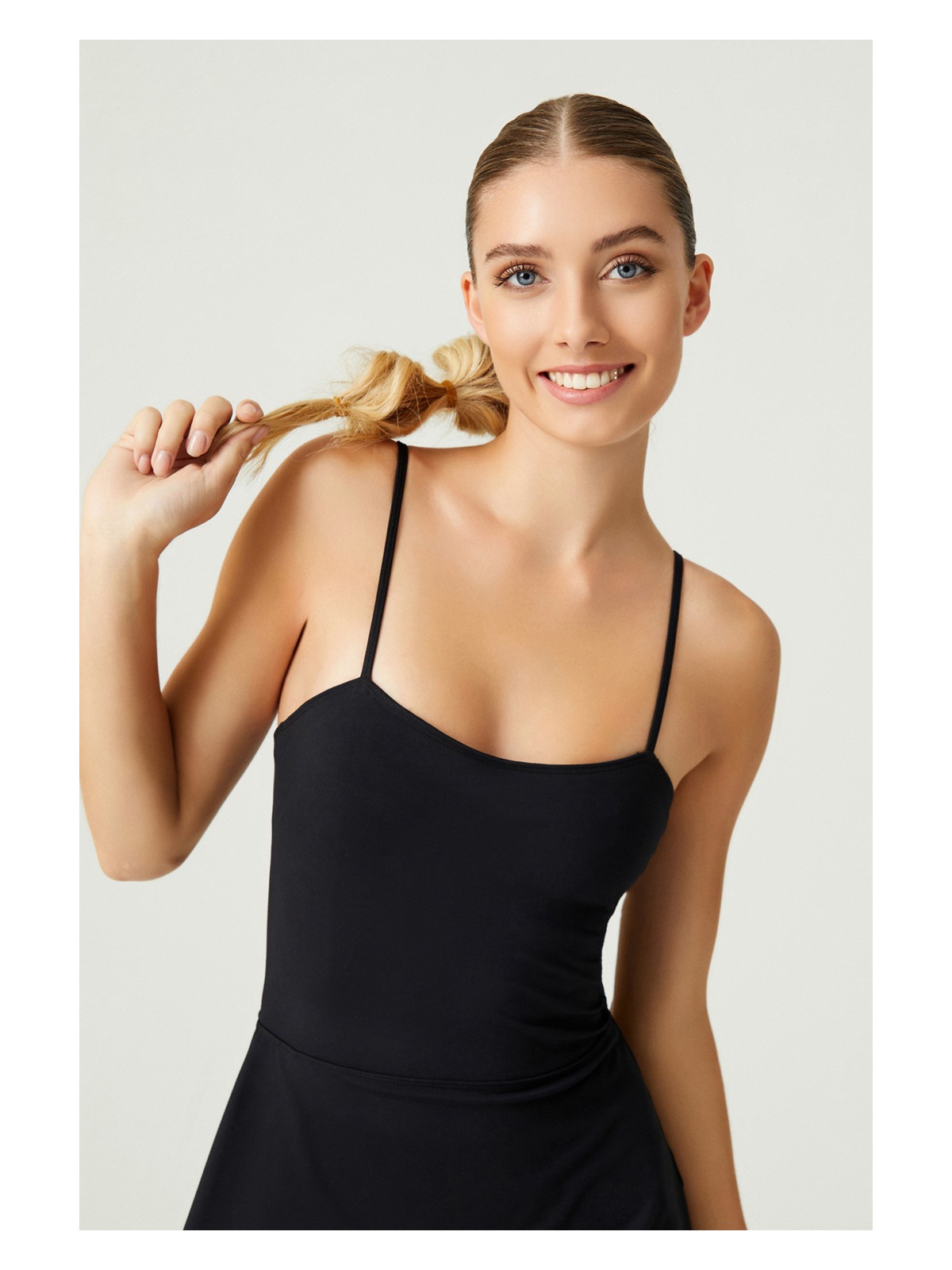 Los Ojos x Melodi Siyah Tenis Elbisesi Spor Elbise Tennis Dress - Görsel 2