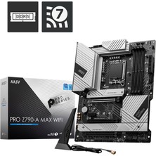 MSI PRO Z790-A MAX WIFI SOKET 1700 DDR5 7800MHZ(OC) PCI-E Gen5 M.2 USB3.2 DP HDMI 1x2.5G LAN WI-FI 7 ATX