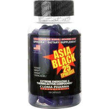 Cloma Pharma Asia Black 25 mg Ephedra 100 Capsules