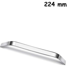 ŞENEL Yapı Market 224 mm Yeni Şahin Metal Kulp Krom Mobilya Dolap Kapak Çekmece Kulpu