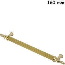 ŞENEL Yapı Market 160 mm Ovacık Altın Rustik Metal Kulp Mobilya Dolap Kapak Çekmece Kulpu Gold