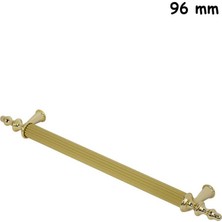 ŞENEL Yapı Market 96 mm Ovacık Altın Rustik Metal Kulp Mobilya Dolap Kapak Çekmece Kulpu Gold