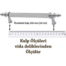 ŞENEL Yapı Market 192 mm Yeni Şahin Metal Kulp Mat Siyah Mobilya Dolap Kapak Çekmece Kulpu