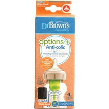 Dr Brown's Geniş Agız Optionss+ Cam Biberon 150 ml