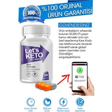 Keto Lets Keto Max Gıda Takviyesi 30 Bitkisel Kapsül Detoks Takviye