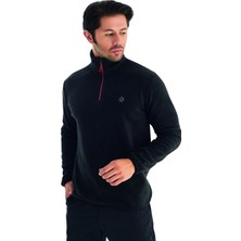 Crozwise Polar Yarım Fermuarlı Sweat Siyah 6036-10