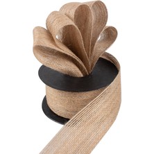 Kına Atölyesi Hasır Jut Şerit Kurdela 10 mt 4 cm Doğal Renkli Süsleme Malzemesi