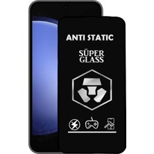 Caseart Samsung Galaxy S23 Fe Tam Kaplayan Anti Statik Dayanıklı Süper Cam Ekran Koruyucu