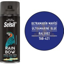 Selsil Rainbow Akrilik Sprey Boya Ultramarin Mavi 400 Ml. - Ral5002