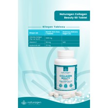 Naturagen  60 Tablet Hidrolize Collagen Type (Tip 1&Tip 3 Sığır ,Hyaluronic Acid & Vitamin C)