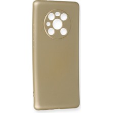 Newface Huawei Mate 40 Pro Kılıf Premium Rubber Silikon - Gold