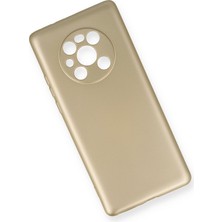 Newface Huawei Mate 40 Pro Kılıf Premium Rubber Silikon - Gold