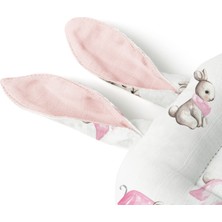 Deux Lapins Müslin Bebek Emzirme Yastığı – Bébé Lapin Rose