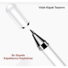 Eco Center Dokunmatik Kalem Tüm Cihazlara Uyumlu Tablet Telefon Için Çizim & Yazı Kalemi 2 In 1 Disk Uçlu Stylus Pen