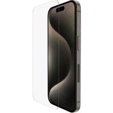 Belkin iPhone 15 Pro Için Ultra Temperli Cam Ekran Koruyucu (Kolay Hizalama Tepsili) / OVA133ZZ