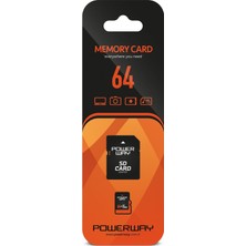 Powerway 64 GB Hafıza Kartı Adaptör Dahil