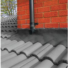 KAPROFLEX PLUS  BACA VE DUVAR DİBİ YALITIM BANDI - ANTRASİT GRİ ( 290 mm x 5 m )