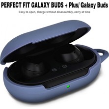 Jingyi Samsung Galaxy Buds Plus Kılıfı Için Silikon Kılıf / Pom Pom Anahtarlık Koruyucu Kapaklı Galaxy Buds Kılıfı Galaxy Kulaklık Aksesuarı (Gece Yarısı Mavisi) (Yurt Dışından)