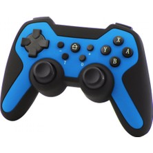 Jingyi Nintendo Switch Için Bluetooth Kablosuz Denetleyici Kablosuz Gamepad / Android Telefon / Pc Kontrolü Çift Şok 3-Siyah + Mavi (Yurt Dışından)