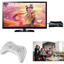 Jingyi Wii U Için Pro Denetleyici, Nintendo Wii U Için Kablosuz Denetleyici Gamepad Çift Analog Oyun Uzaktan Kumanda Çubuğu (Beyaz) (Yurt Dışından)